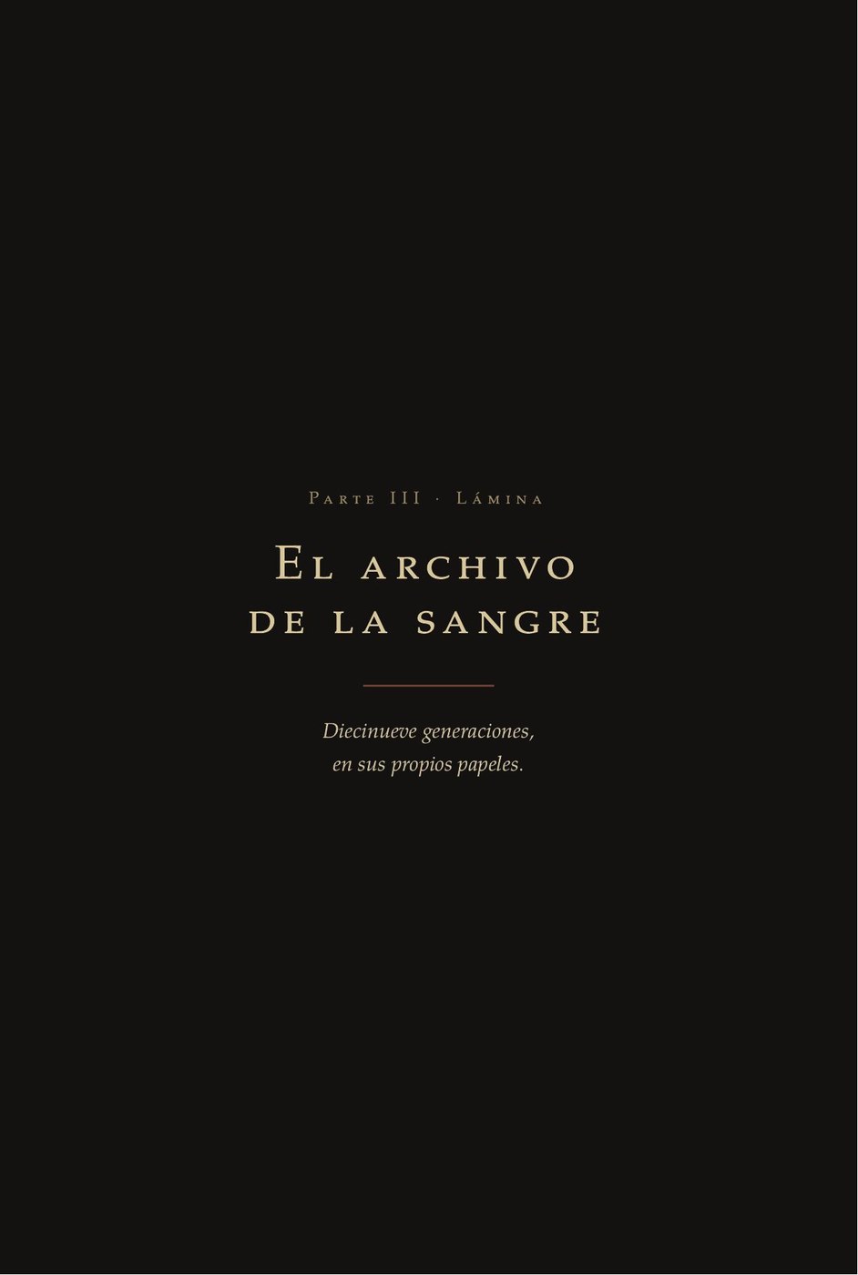 El archivo de la sangre